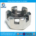 GB6178 stainless steel ss304 slotted hex nut